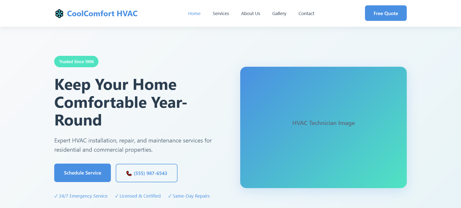 Multi-Page Site Preview